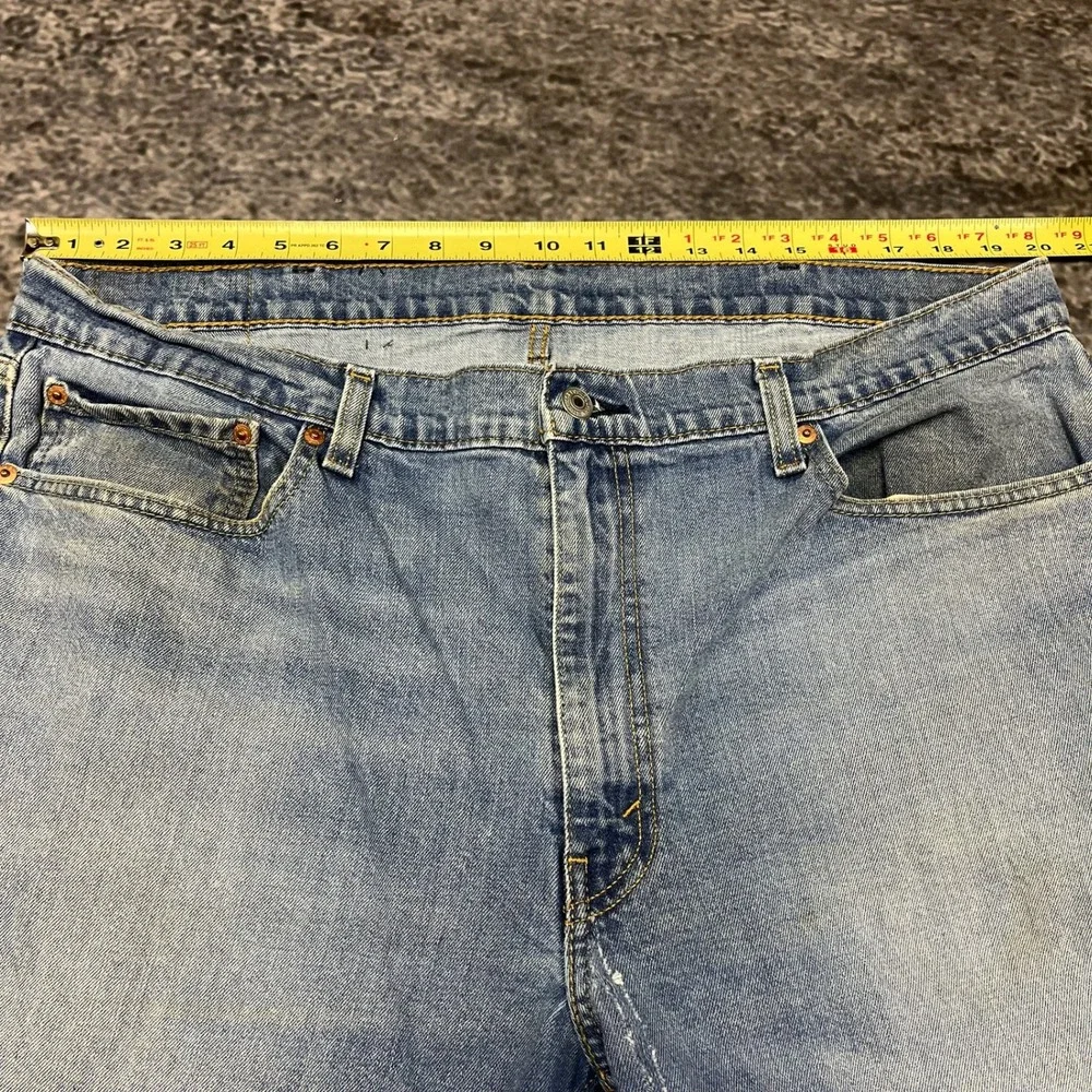 Levi's‎ 559 Jeans Relaxed Straight Mens 40x31 Blue Distressed Denim